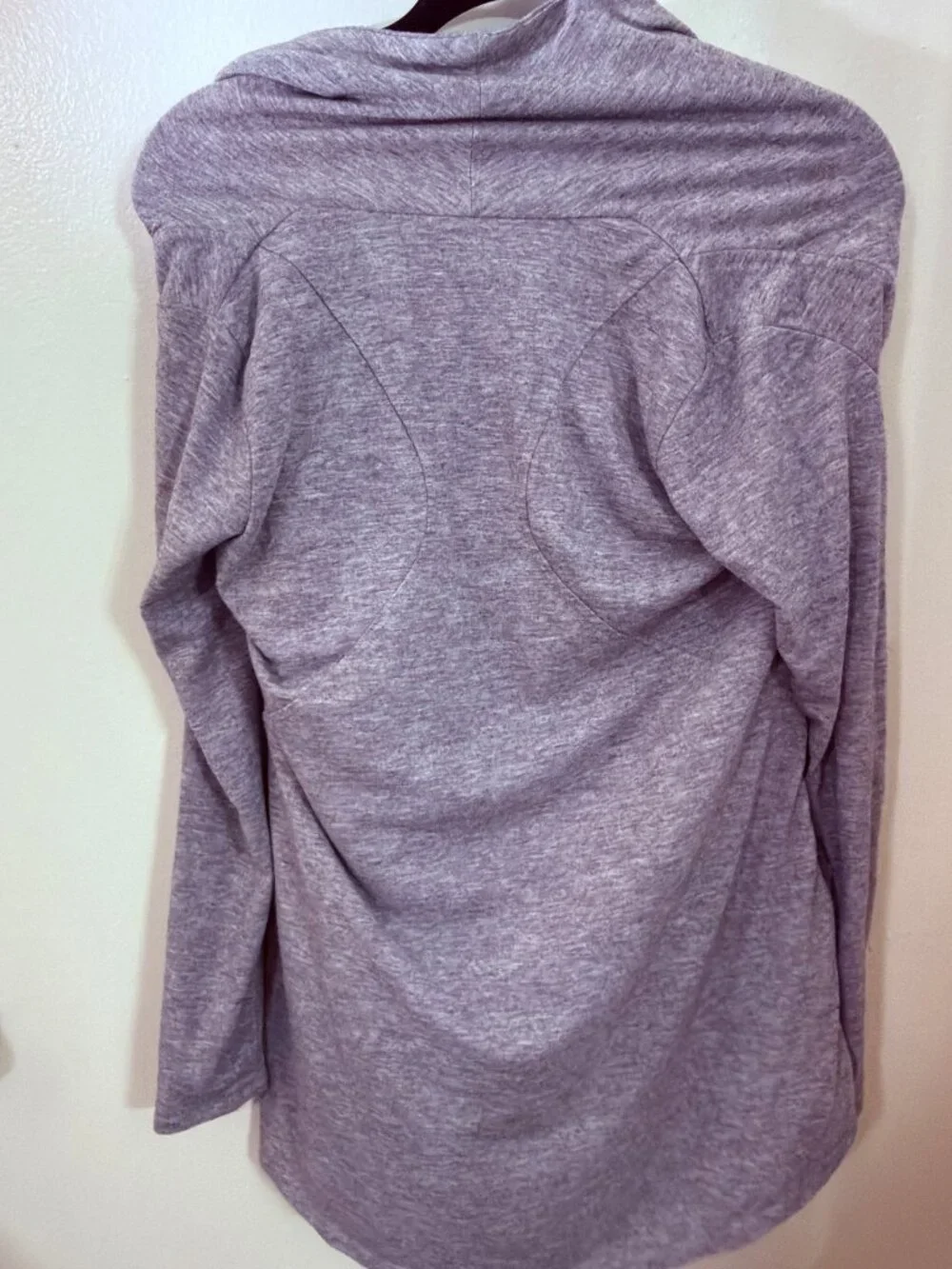Forever 21 Women Asymmetrical Zip Pullover Hoodie Gray Cowl Size Small